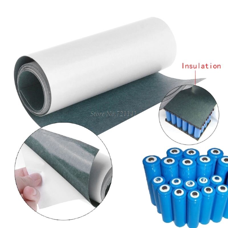 1Roll 50mm 18650 Battery Insulation Gasket Barley Paper Li-ion Pack Cell Insulating Glue Patch Positive Electrode Insulated Pads