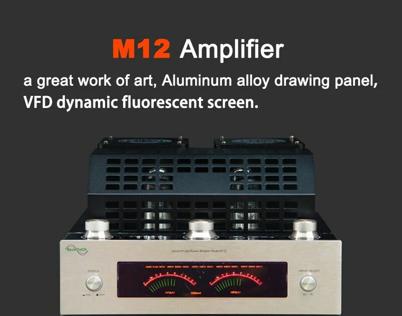 Amplificador de alta potencia M12 HIFI, amplificador de Audio estéreo para el hogar, bajos, Bluetooth, tubo de vacío, compatible con USB, DVD, MP3, 220V o 110V