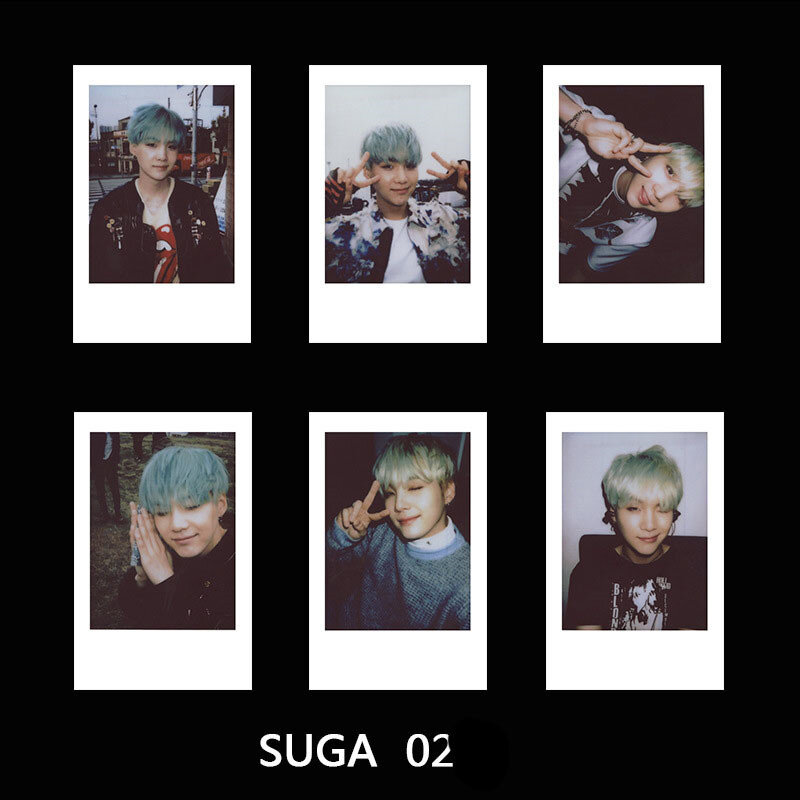 KPOP Bangtan Boys อัลบั้มเกาหลีกลุ่ม Polaroid LOMO การ์ดโปสการ์ด฿ JIMIN JIN SUGA J-HOPE JUNG KOOK V แฟนคอลเลกชัน