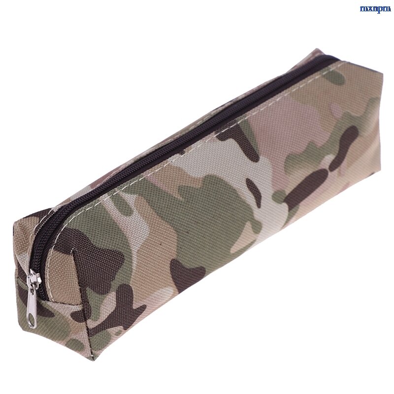 Холщовый камуфляжный чехол для карандаша для мальчиков, 1 шт., военные школьные принадлежности, канцелярские принадлежности