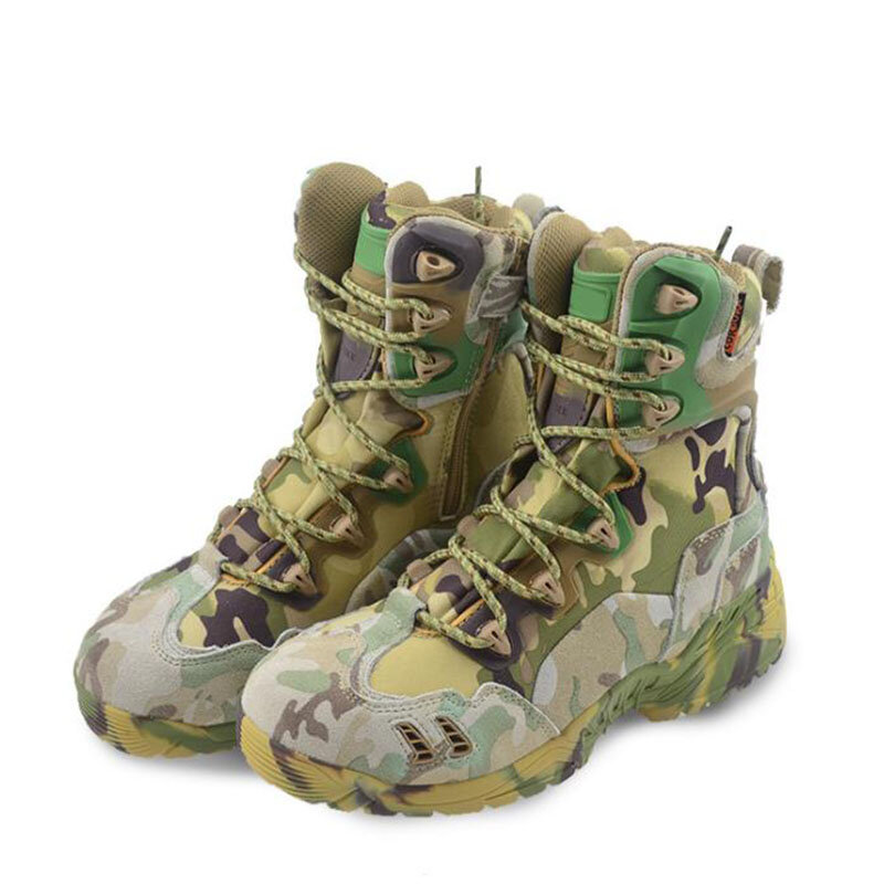 Zapatillas militares tácticas para exteriores, zapatos de entrenamiento para senderismo, escalada, antideslizantes, impermeables, transpirables, ligeras, combate botas desierto