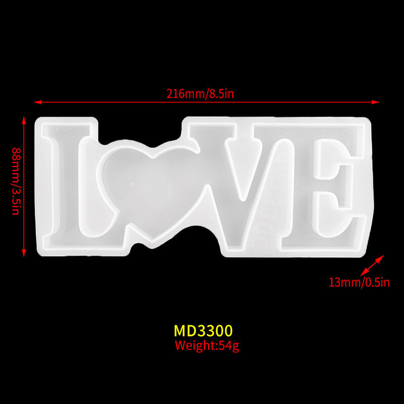 LOVE & HOME Sign Letter Silicone Mold Epoxy Resin Molds Casting Tools Letters Shape Mould Jewelry DIY Handmade Decorate Crafts