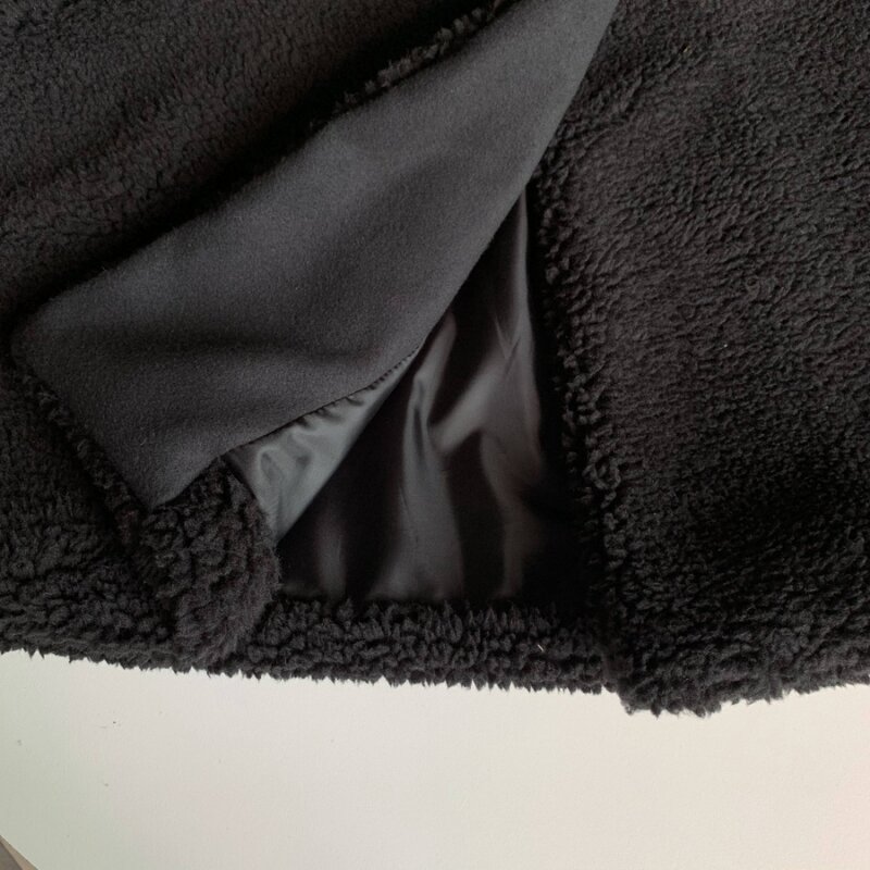 القوطية الشرير الأسود المرأة الستر المتضخم موضة جديدة ضئيلة الخريف الشتاء النساء المعاطف أبلى معطف الإناث غير رسمي حجم كبير M-4XL