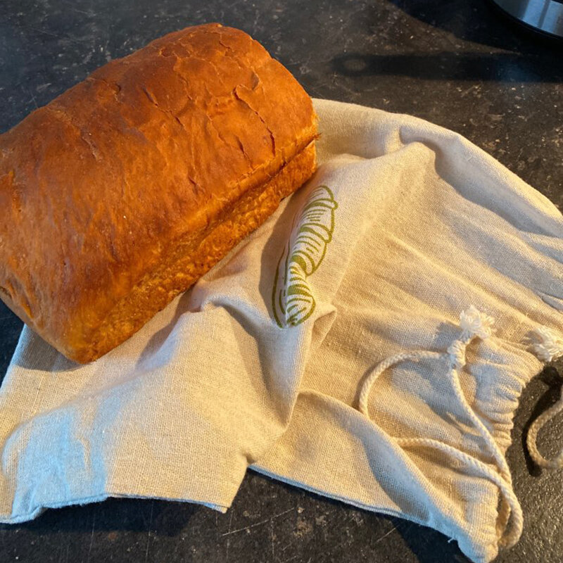 리넨 빵 가방, 로프 용 재사용 가능한 드로우 스트링 가방, 수제 장인 빵 보관 가방, 바게트 용 리넨 빵 가방