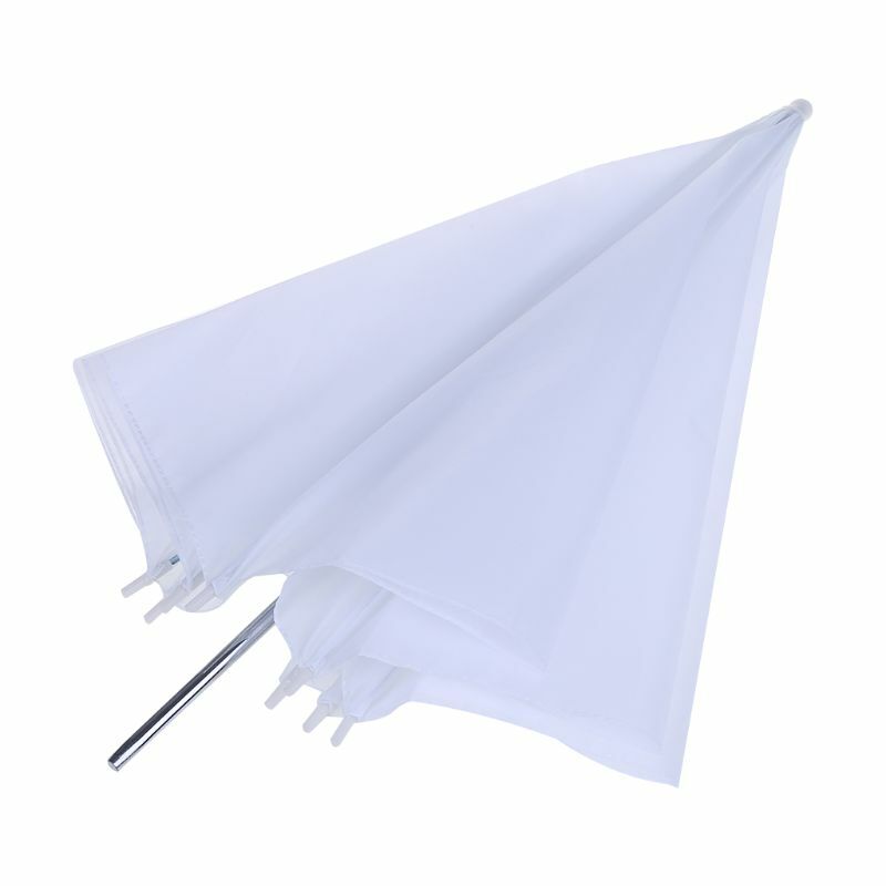 Difusor de Flash estándar para foto, paraguas de luz suave translúcida, 33 ", blanco