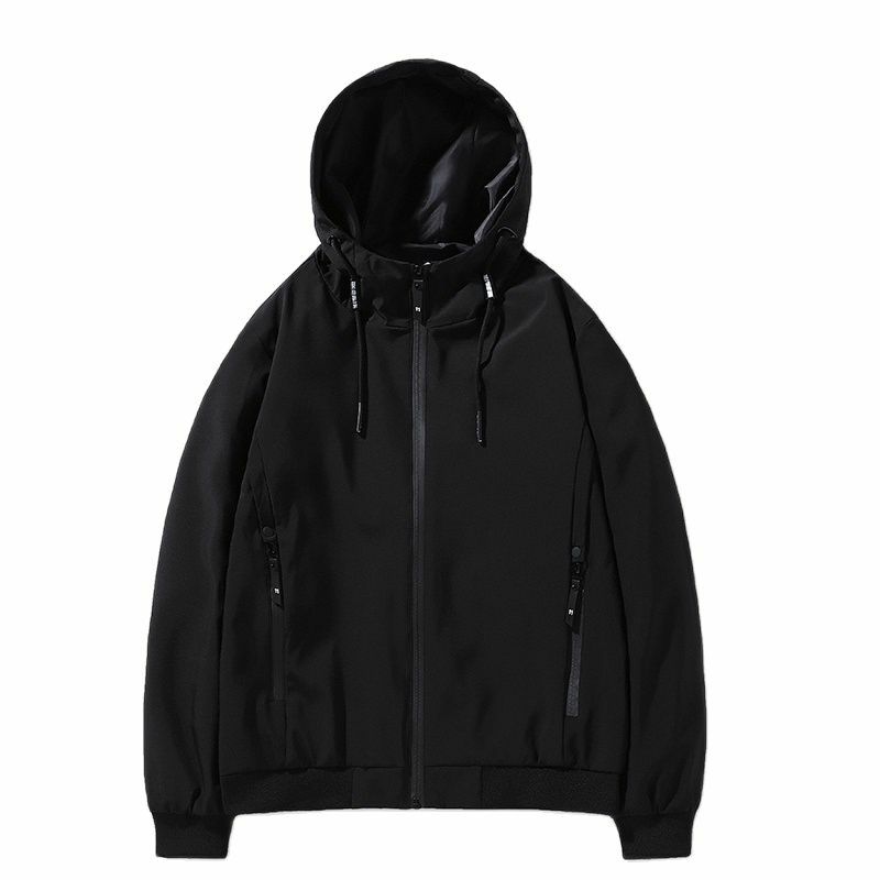 Hip Hop Style Men's Hoodie Jacket Men's Long Sleeve Harajuku Zip Casual Hooded Jacket Fashion Sportswear Top Hooded Sweater