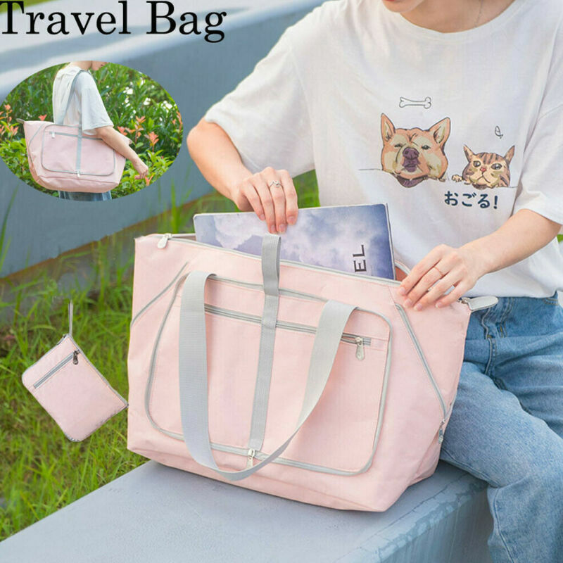 Travel Foldable Large Duffel Bag Casual Luggage Carry-On Clothes Storage Bag Waterproof Travel Outdoor Pouch Tote Bag