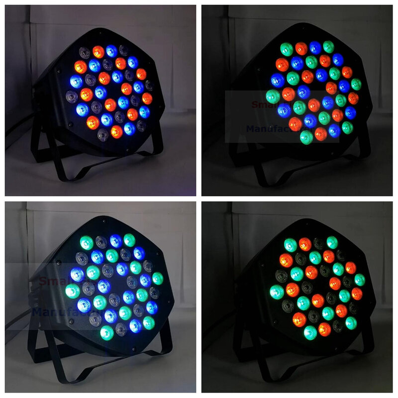 LED Par 조명 36X3W DJ LED RGB UV Par Light RGB 3IN1 Wash 디스코 라이트 DMX 컨트롤러 효과 파티 조명 음악 무대 Ktv, 색상 화이트/레드/그린/블루/핑크/옐로우