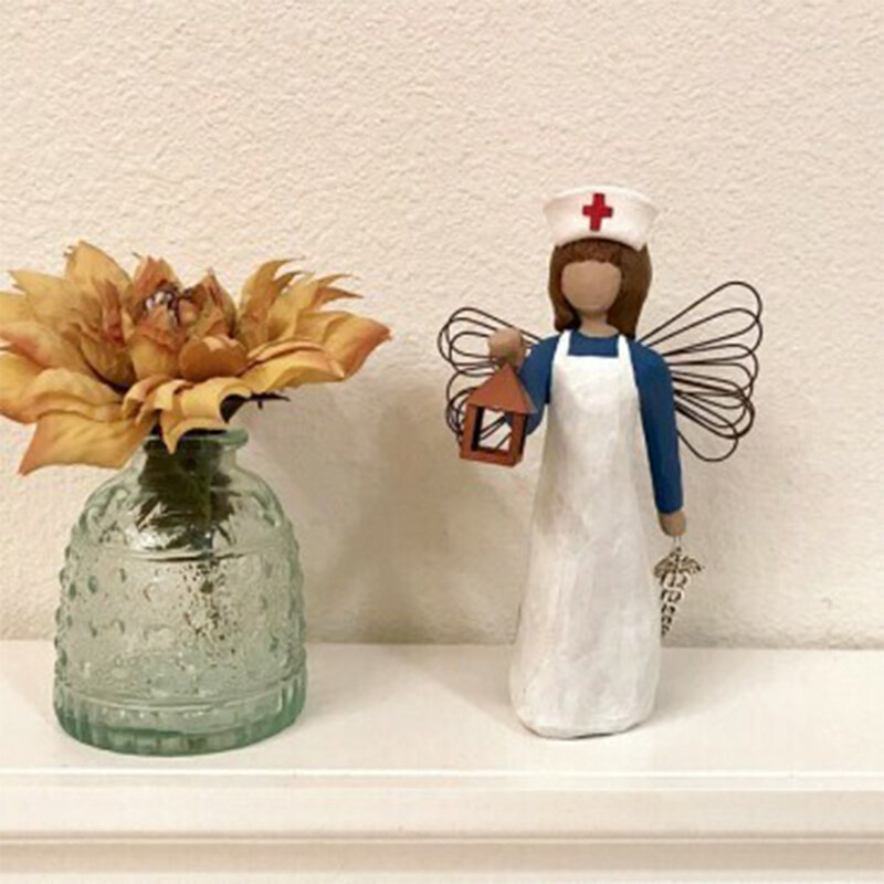 2021 Thanksgiving Angel Statue Miss Nurse Resin Crafts Factory Direct Supply Nurse Angel Statue Interior Decoration Sculpture