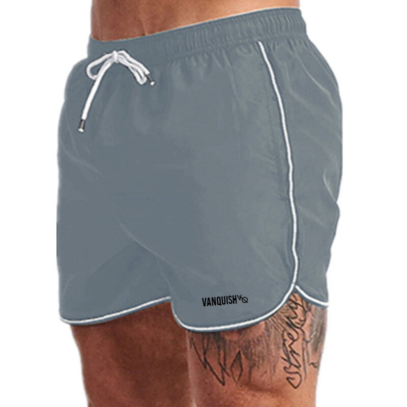 Muscle brother verão nova linha de sweatpants de secagem rápida de absorção de suor fitness correndo shorts masculinos magros fabricantes di