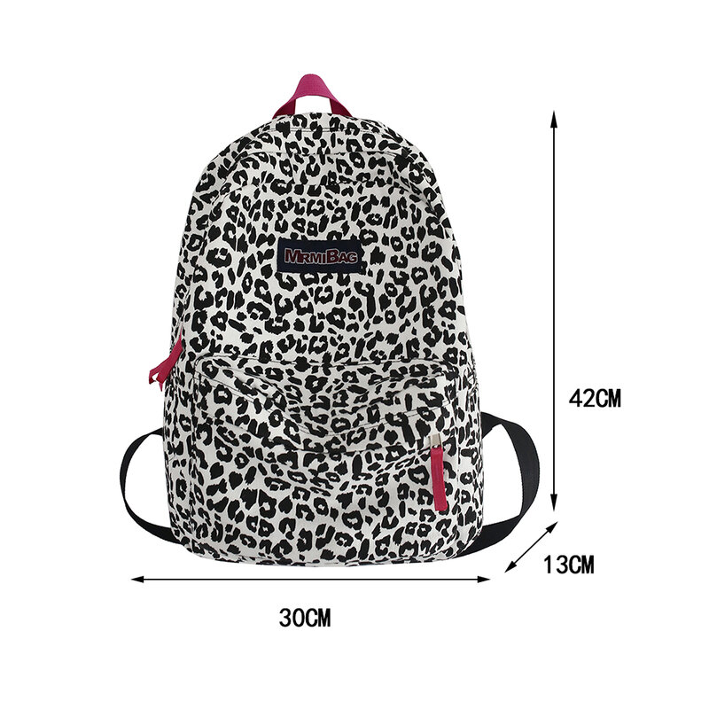 Новый женский рюкзак с принтом зебры и коровы, Холщовый винтажный рюкзак в стиле преппи, школьная сумка для студентов, вместительный рюкзак