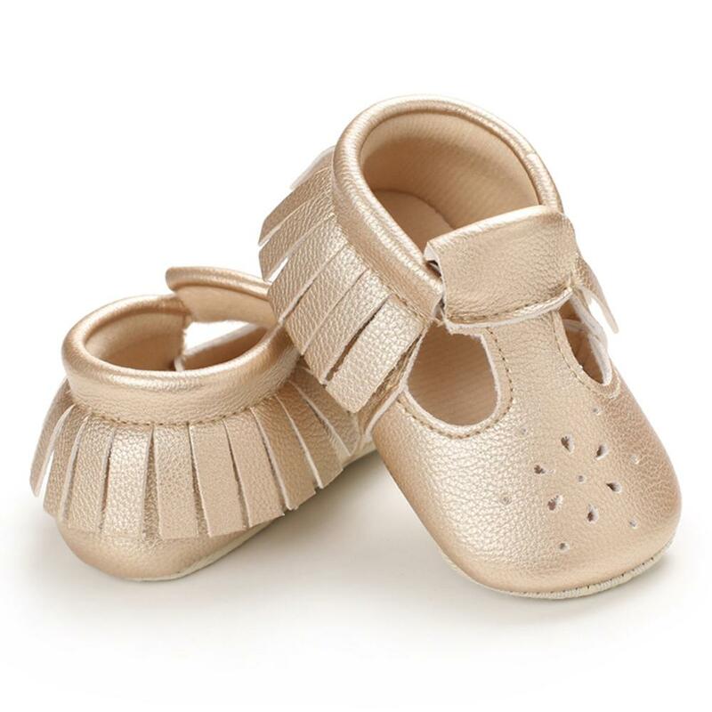 Maluch z miękkimi podeszwami dla niemowląt chłopcy dziewczęta antypoślizgowe skórzane buty na co dzień