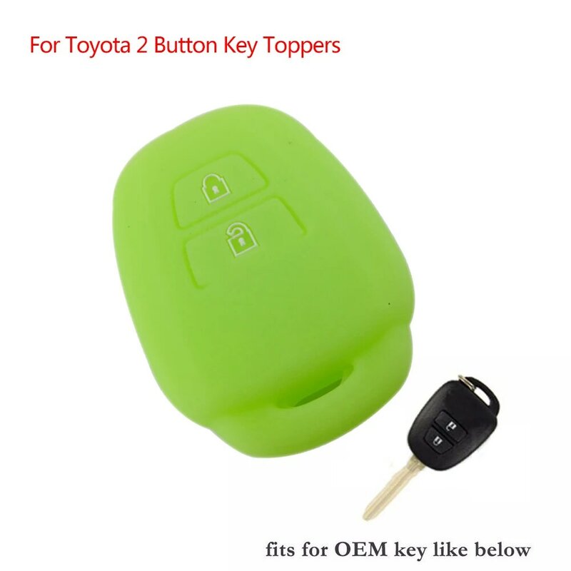 Чехол для дистанционного ключа брелок 2Btn Силиконовый чехол для Toyota