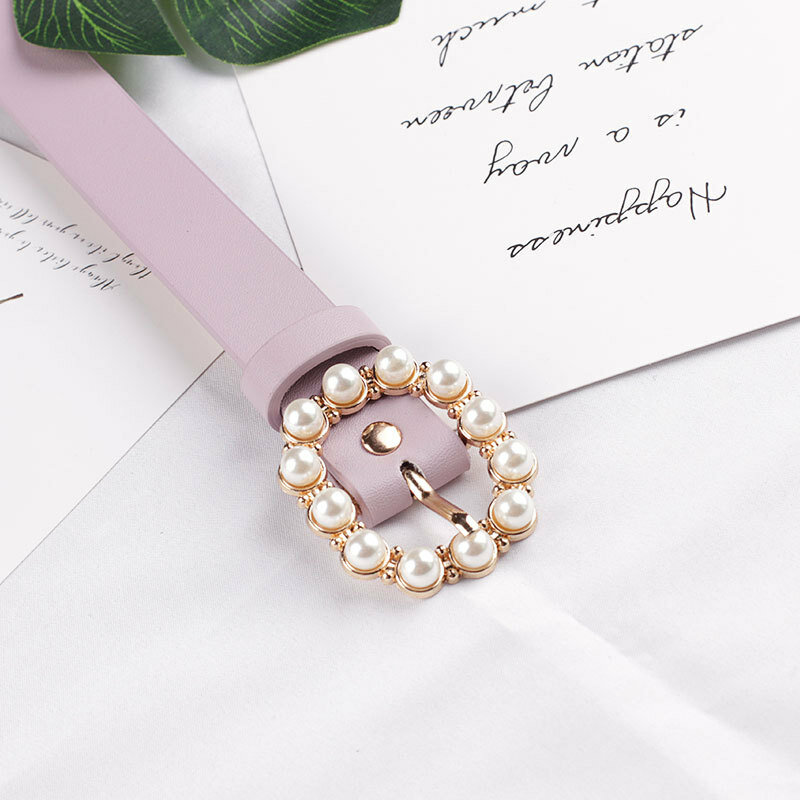 JIFANPAUL – ceinture décorative en perles pour femmes, mode ronde, boucle en perles, en cuir solide, fine, livraison gratuite