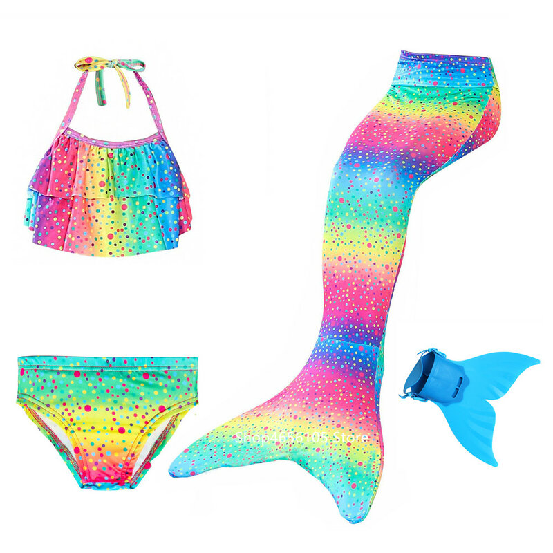 ว่ายน้ำว่ายน้ำ Mermaid หาง Monofin Flipper Mermaid Cosplay เด็กชุดว่ายน้ำ Fantasy Beach บิกินี่ Anime เสื้อผ้า