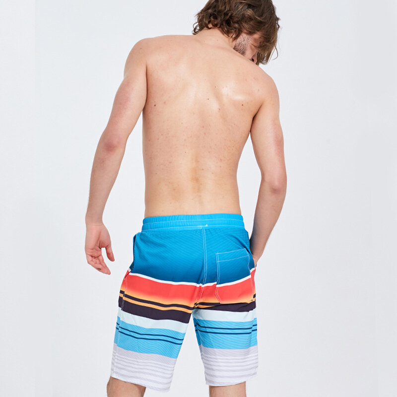 Шорты мужские пляжные быстросохнущие, свободные короткие штаны для отпуска, пляжные, большие размеры, весна-лето 2022