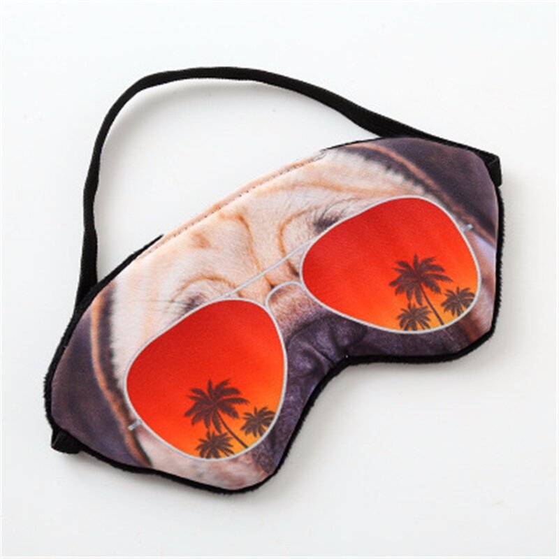 Hohe Qualität 3D Tier Natürliche Schlafen Augen Maske Eyeshade Abdeckung Frauen Männer Weiche Tragbare Schatten Augenbinde Reise Augenklappe