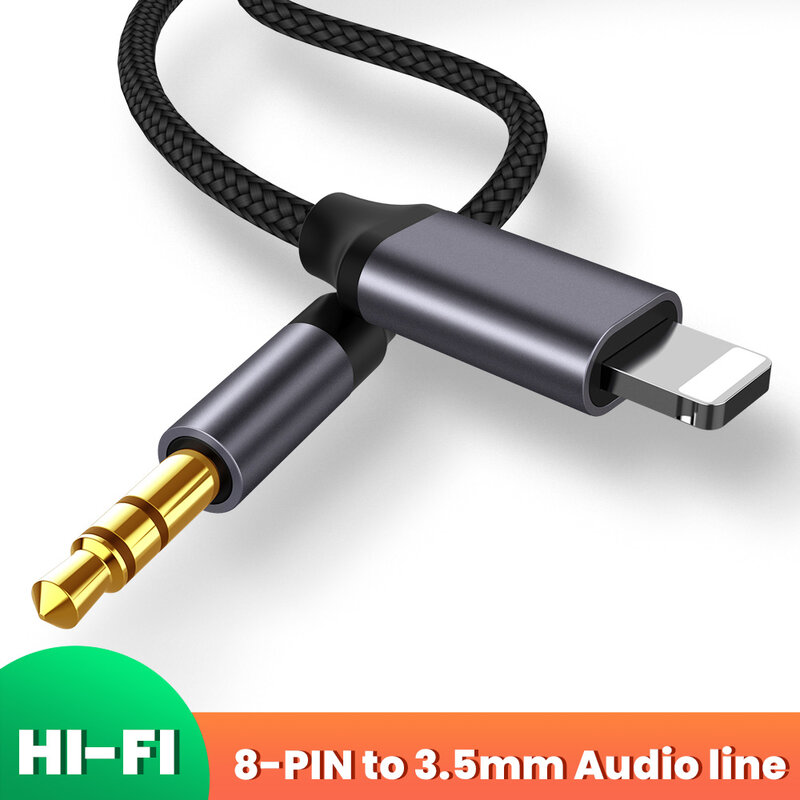 Câble de séparation Audio Jack Aux 3.5mm, adaptateur de casque pour iPhone 13 12 11 Pro XS XR X iOS 14 ci-dessus