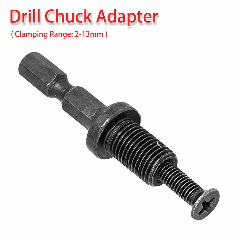 Aksesori Mata Bor Chuck Adaptor 1/4 "Hex Shank Adapter Male Thread Screw untuk Drill Chuck 6Mm 10Mm 13Mm 3/8"-24UNF