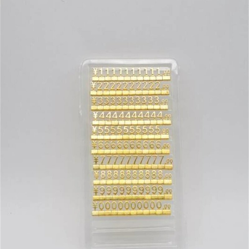 10 conjuntos de bolsas de metal em 3d, preço de etiqueta com o mesmo preço digital de joia, etiqueta de marca de iphone em cubos de dólar euro