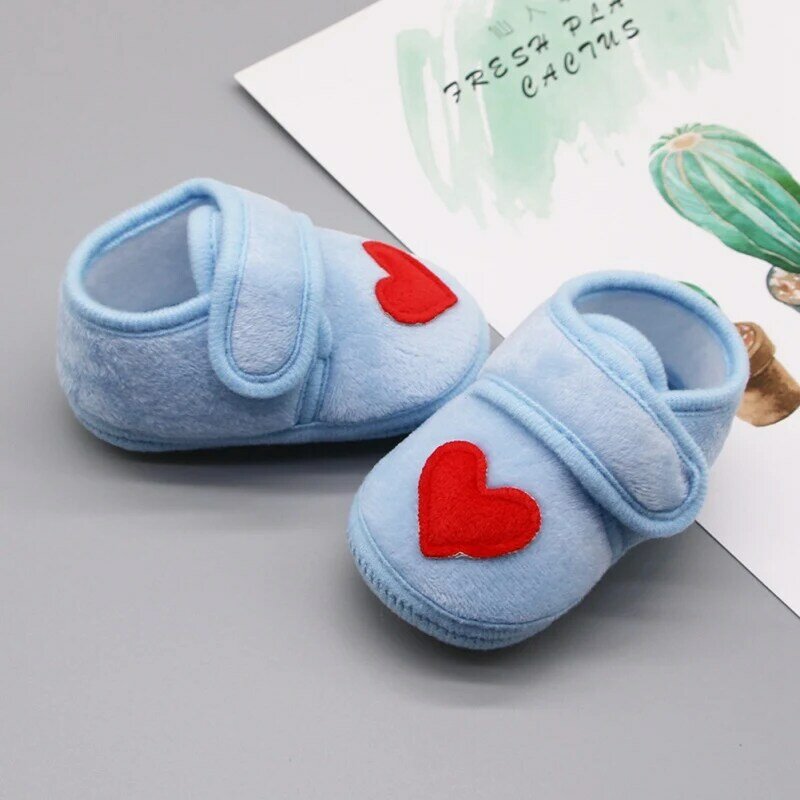 Baby Herz Druck Einfarbig Casual Schuhe Baumwolle Schuhe Baby Kleinkind Schuhe Geboren Schuhe Neue