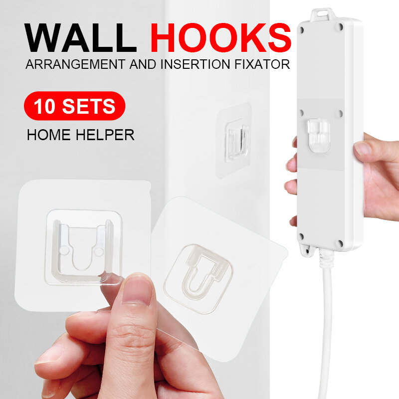 Hooks Hanger Strong Transparent sucker Hook For Kitchen Bathroom decorative Double Sided Suction Cup Multi Purpose Wall Hooks