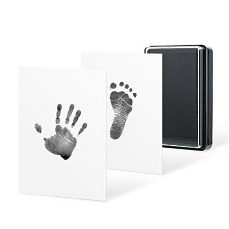 Hot noworodka dziecięce upominki, pozbawiona atramentu wytrzeć Baby Kit-ręcznie odcisk stopy Keepsake ślad Handprint ręcznie footprintów New Arrival
