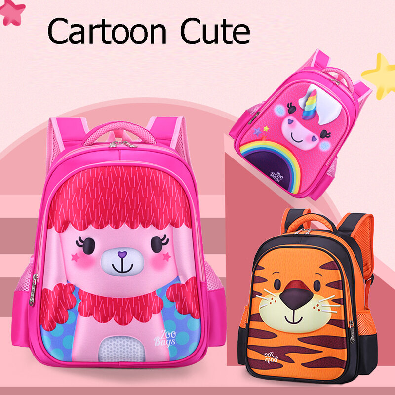 Cool Cartoon Animal Backpack Children Toddler Kids School Bag For Boy Girls Knapsack Rucksack Bookbag New