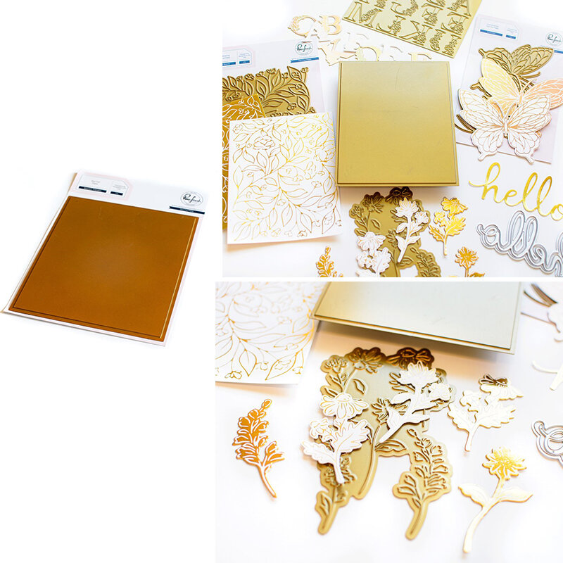 Placa de folha quente sólida folha quente scrapbook diário decoração estêncil gravação modelo diy cartão feito à mão