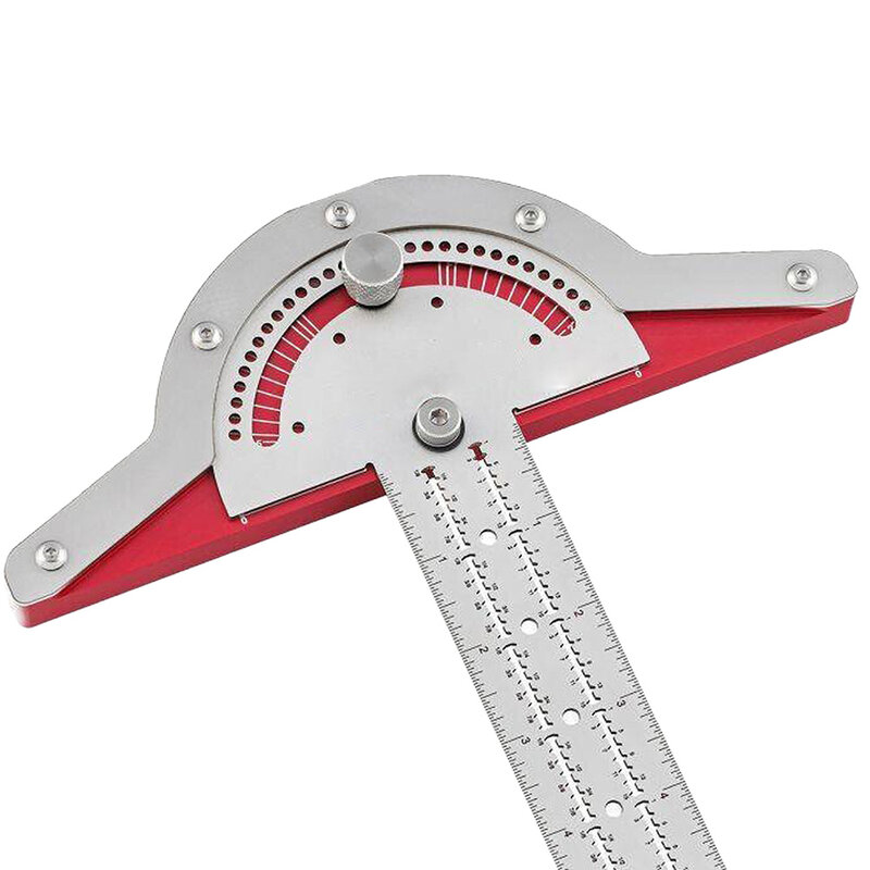 木工木工定規エッジルール効率的な分度器木工定規角度測定ステンレス鋼大工ツール