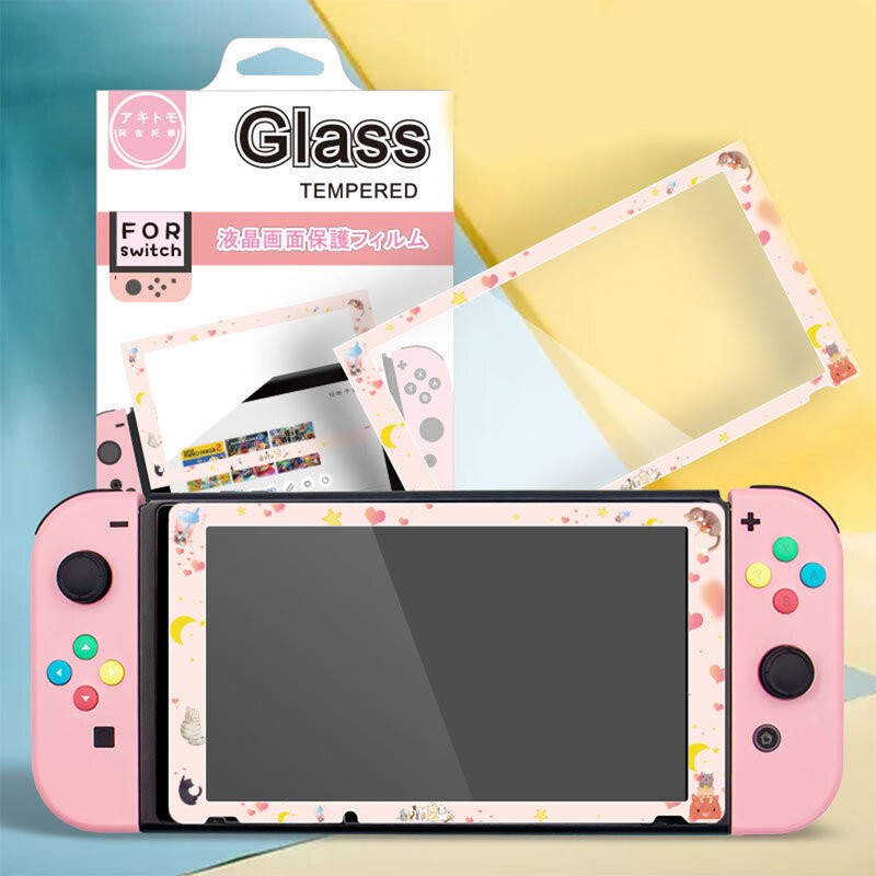 Protector de pantalla de vidrio Animal Crossing para Nintendo Switch Premium, transparente, HD, transparente, 9 h, vidrio templado, antiarañazos