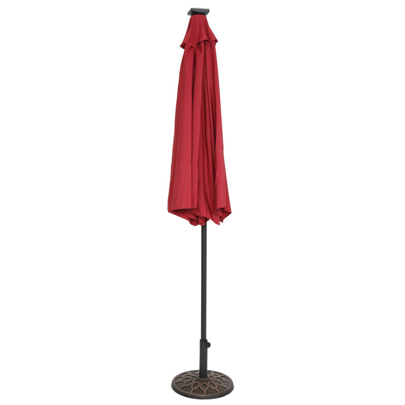 Parasol pliant et étanche, 9 pieds, couleur rouge vin/haut, facile à utiliser, pour Patio extérieur, 270x270x243CM, [Stock US]