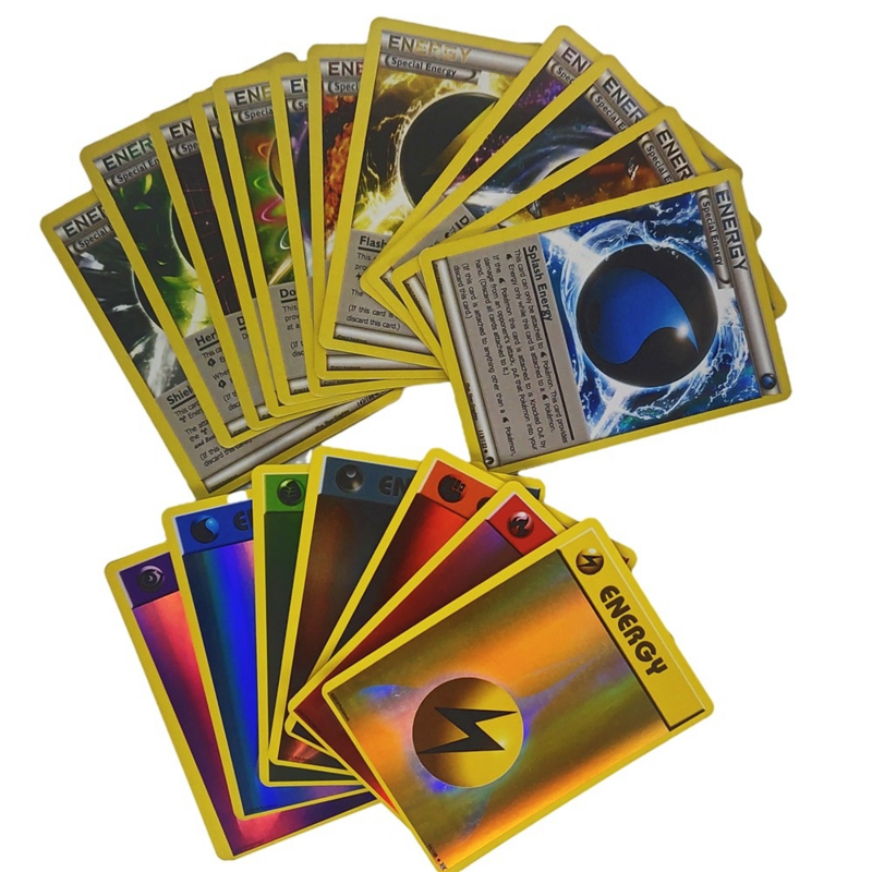 Nieuwe 20 Pcs Pokemon Card Energy Mega Ex Vmax Shiny Game Collection Kaarten Puzzel Kinderen Board Games Speelgoed