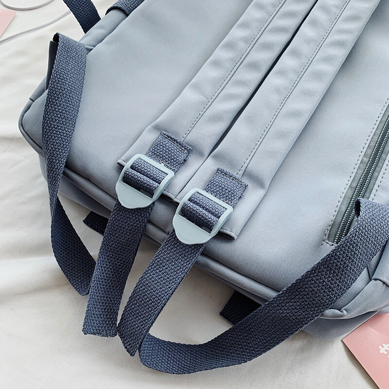 سعة كبيرة فتاة جميلة على ظهره في عام 2021 جديد المراهقين حقيبة مدرسية الكورية نمط Harajuku حقيبة كتب الترفيه طالب حقيبة السفر