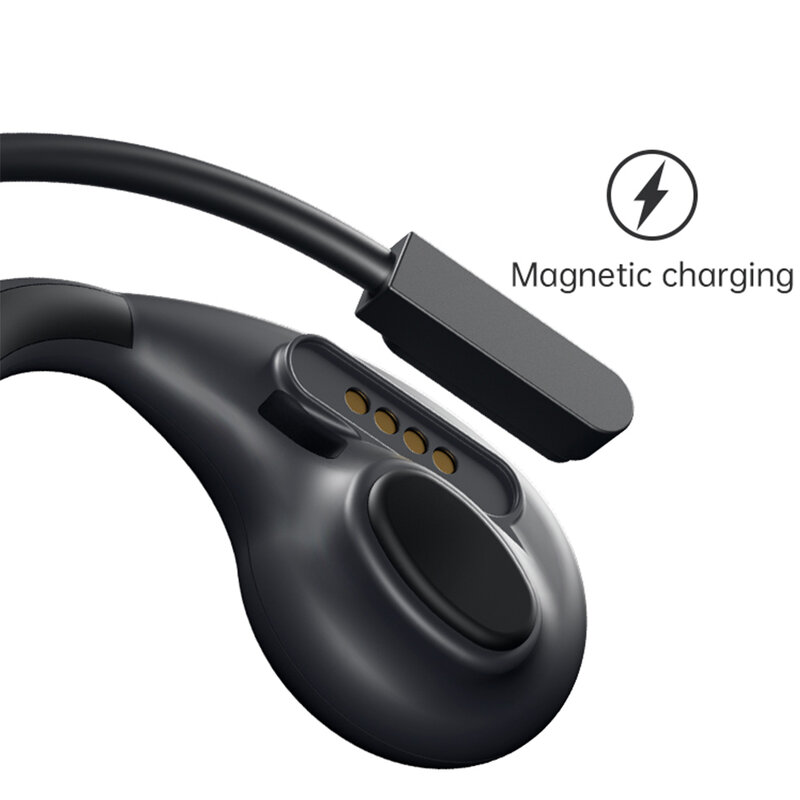 YC-auriculares inalámbricos de conducción ósea, cascos con Bluetooth, MP3, IP66, estéreo, manos libres con micrófono para correr y ciclismo