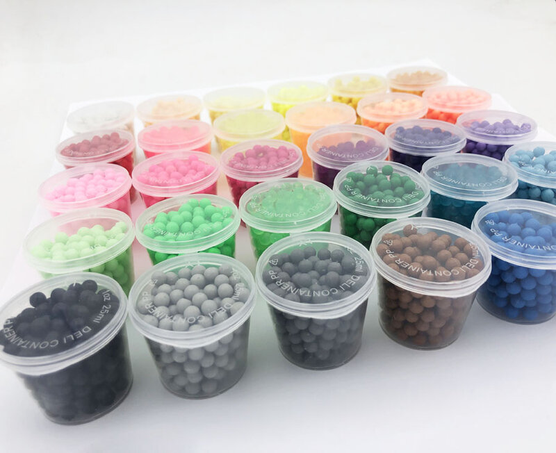 PUPUKOU 10/20/30 Kinds color Beads Puzzle Crystal Color Aqua DIY Beads Water Spray Set Ball Games 3D Handmade Magic Toy for Chil