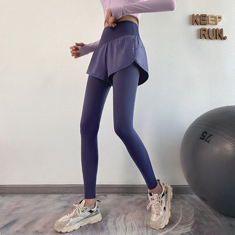 Hợp Thời Trang Quần Tập Yoga Quần Jogger Nữ Thoáng Khí Đẩy Lên Quần Áo Hai Mảnh Cao Cấp Quần Legging Nữ Thể Thao Thể Dục Pantalones De Mujer