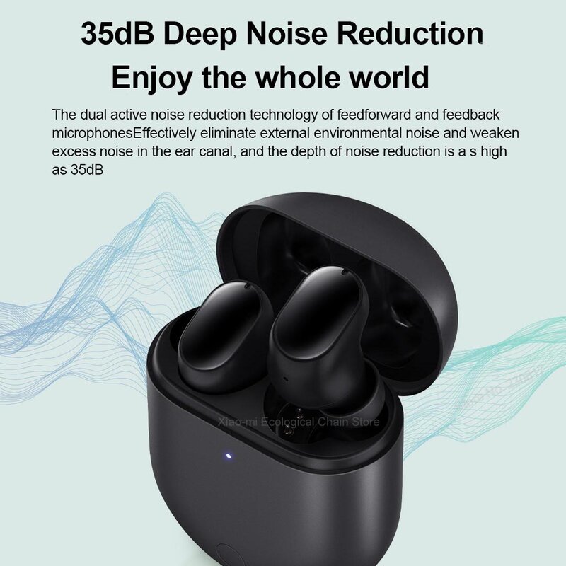 Xiaomi redmi airdots 3 pro mi, fone de ouvido sem fio, cancelamento de ruído, fone de ouvido adaptativo
