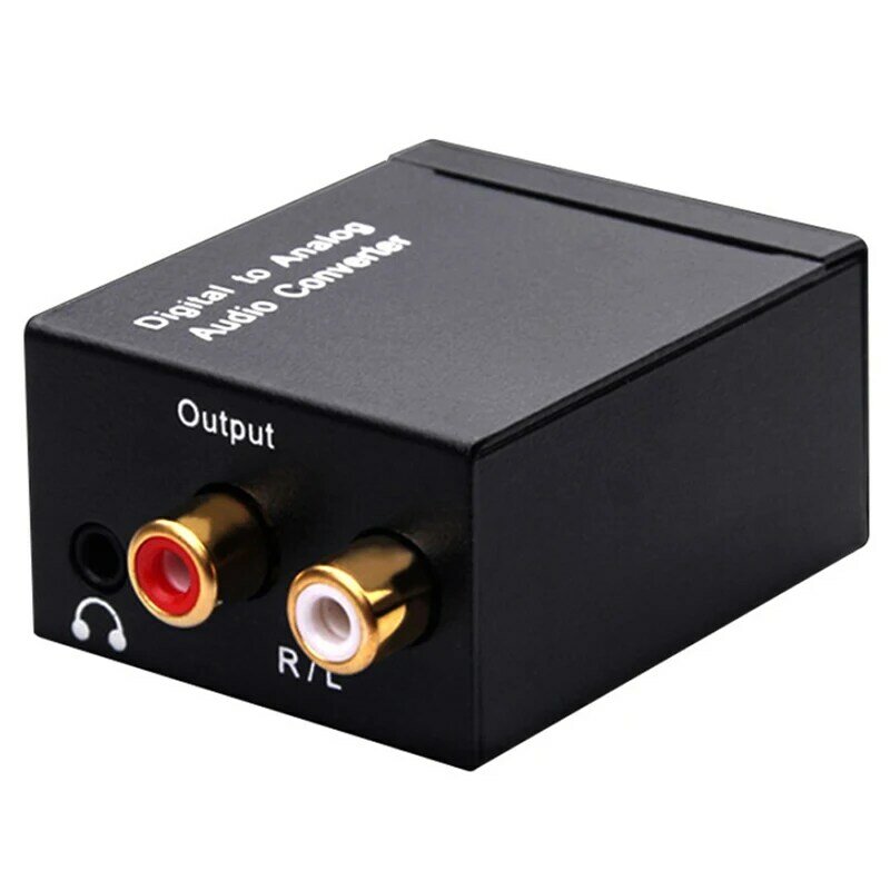 แบบพกพา3.5มม.แจ็ค Coaxial Optical Digital To Analog Audio AUX RCA L/R Converter เสียงดิจิตอล SPDIF ถอดรหัสเครื่องขยายเสียง