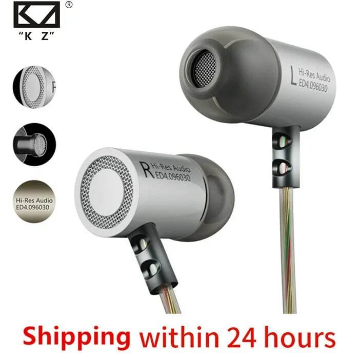 KZ ED4 Stereo In Metallo Auricolare isolamento del Rumore In-Ear Musica Auricolari con Microfono per il Telefono Mobile MP3 MP4