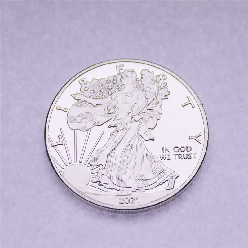 Коллекционная Серебряная монета, американский Орел свободы, 1 унция, 2000-2021