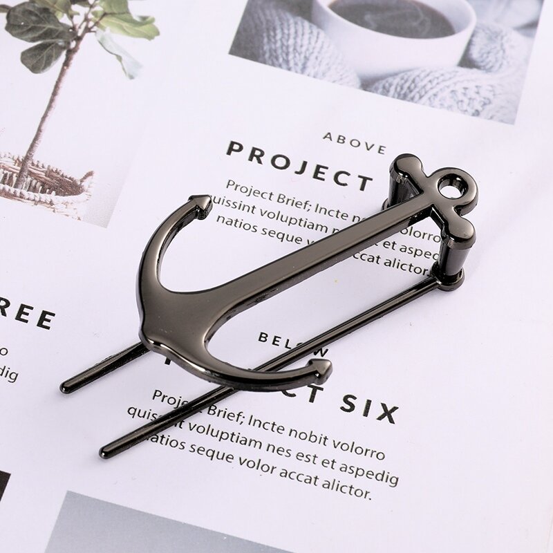 Bookmarks Creative Anchor Bookmark Metal Page Holder for Students Stationery Gifts School Office Supplies