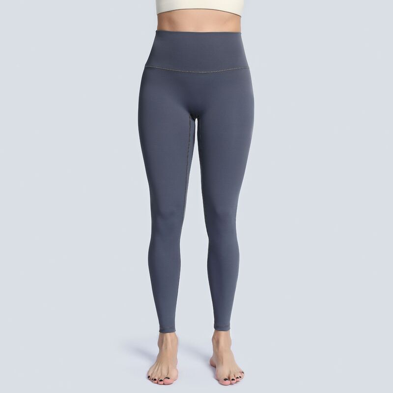 Legging Yoga Nilon Celana Kebugaran Gym Wanita Celana Ketat Latihan Push Up Pakaian Olahraga Ramping Legging Lari Pinggang Tinggi Elastis
