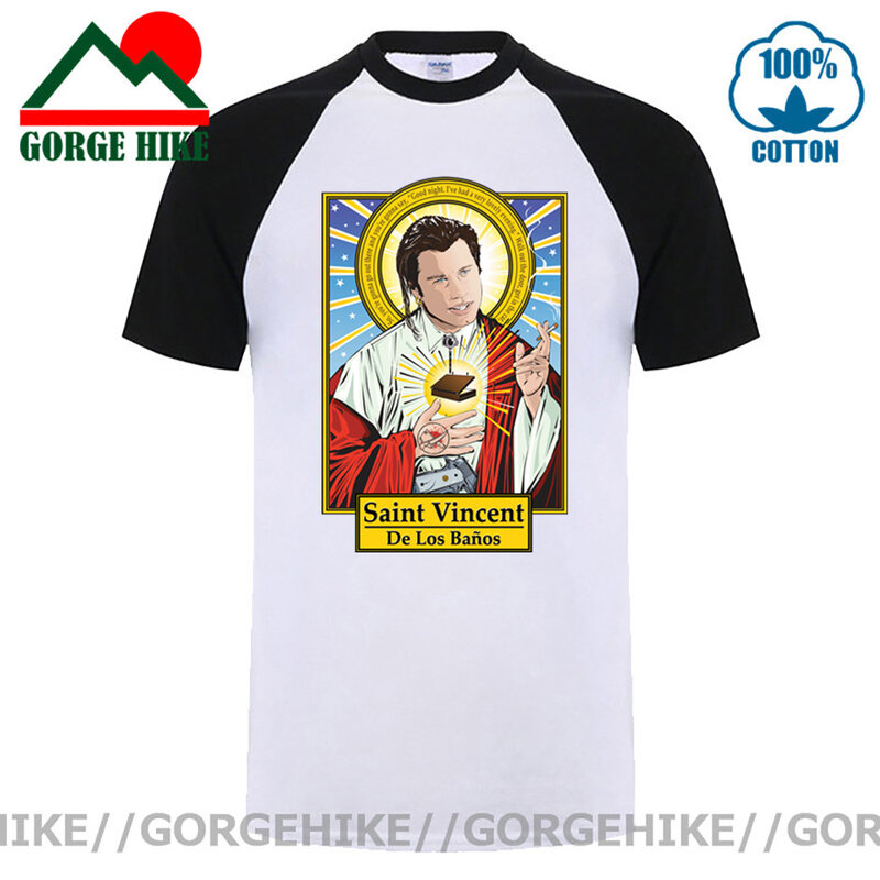 GorgeHike-트렌디 영화 펄프 픽션 티셔츠 하라주쿠 티 카와이 쿠엔틴 타란티노 빈센트 드 로스 바나스 티셔츠, 패션 티셔츠
