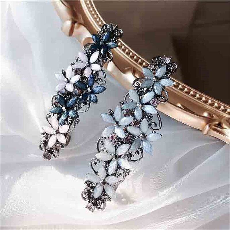 Retro Daisy Spring Clip Simple And Versatile Hairpin Korean Version Alloy Headwear For Women