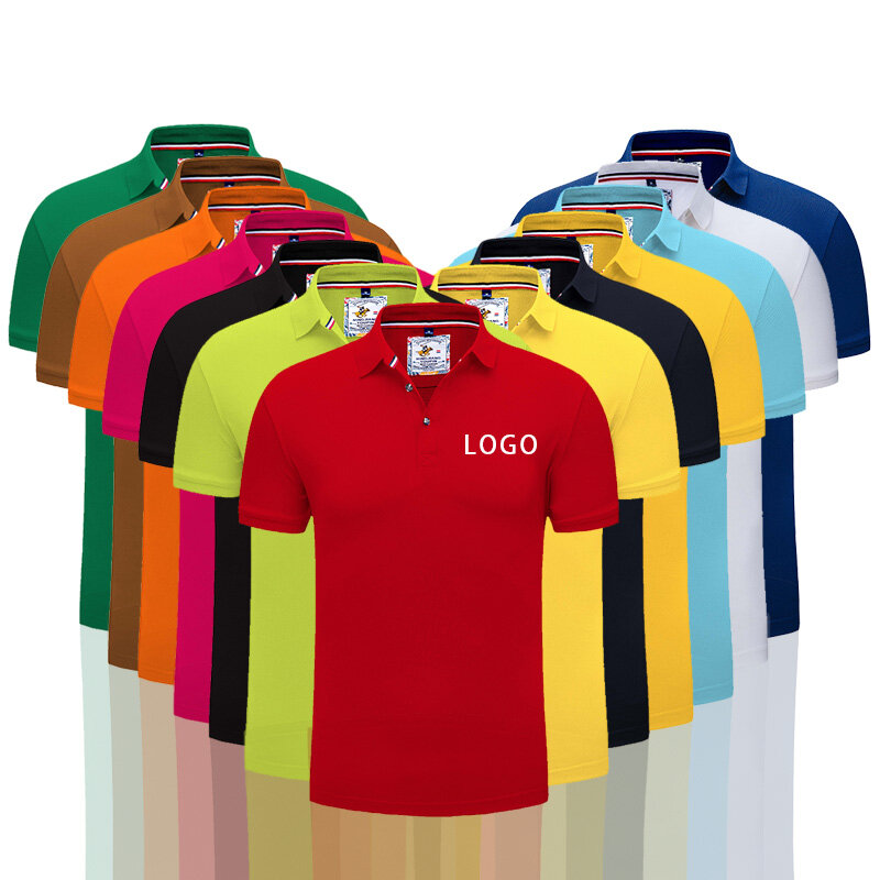 Männer der Personalisierte polohemd Custom Stickerei overalls mann der sommer für arbeit DIY ihre eigenen Kurzarm polo kragen shirts