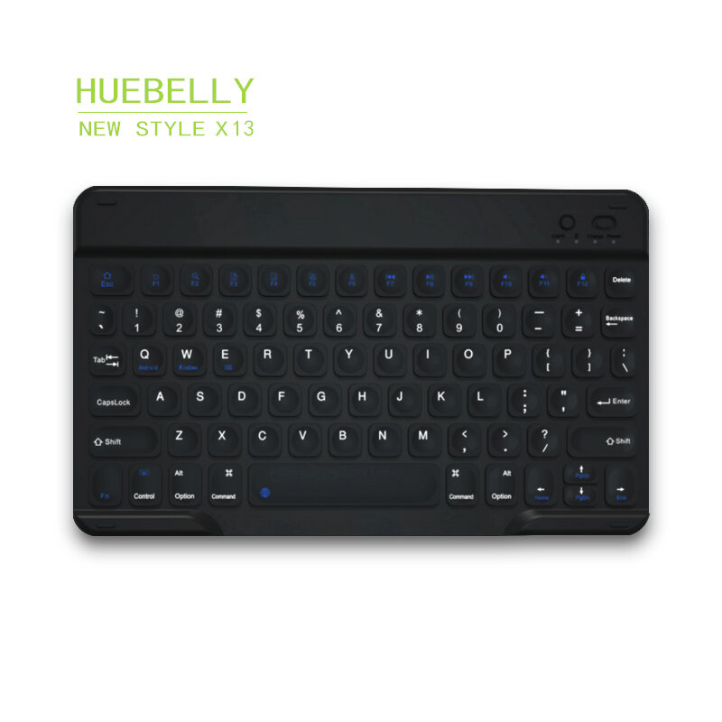 HUEBELLY X13 새로운 스타일 태블릿 무선 키보드 아이폰에 대 한 Ipad 삼성 방수 울트라 얇은 Bluetooth5G