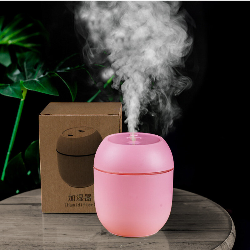250ML Mini Air Humidifier Ultrasonic Aroma Essential Oil Aromatherapy Diffuser for Home Car Fogger Mist Maker with Night Lamp