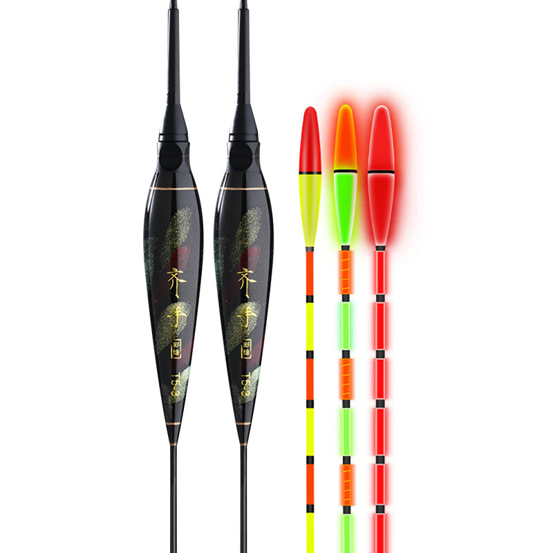 Fishing Floats Fish Bite Automatic Reminder Color Change Smart LED Fishing Ultra Thick Tail Electronic Luminous Buoy Tackle