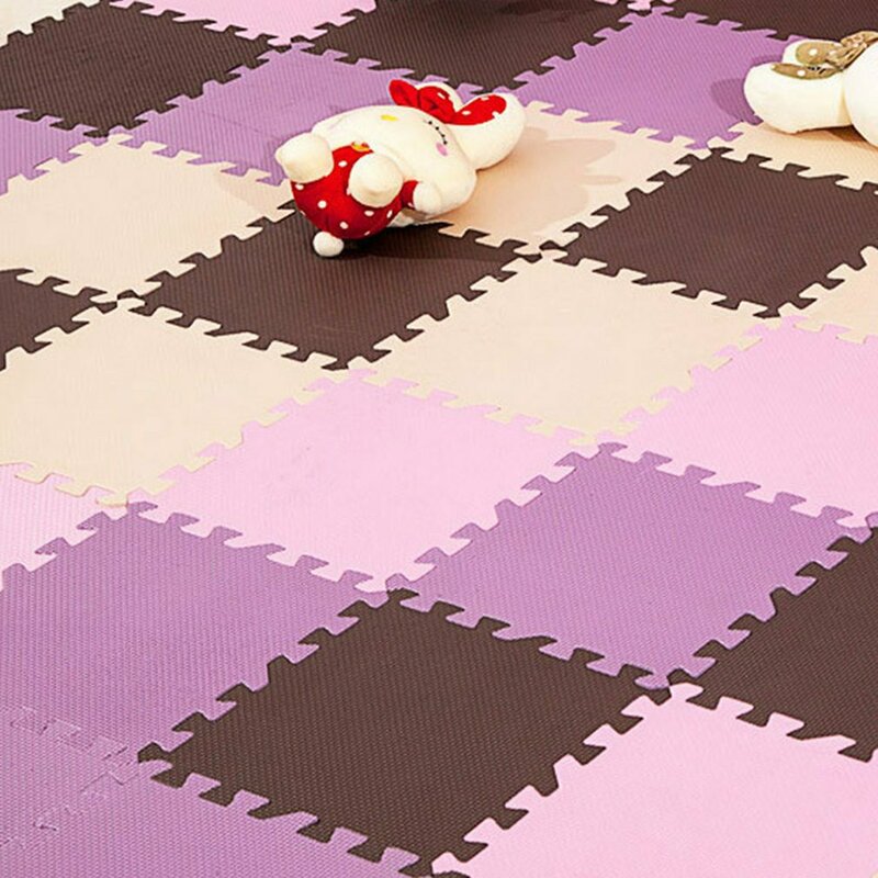 Novo 30*30cm esteira das crianças dormitório estudantil doméstico espuma piso tapete de plástico quarto tatami mosaico quebra-cabeça esteira do bebê tapete de jogo